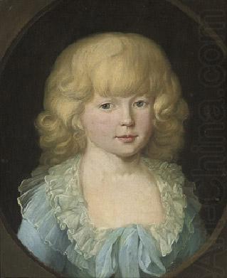 Portrait of a young boy, probably Louis Ferdinand of Prussia, unknow artist